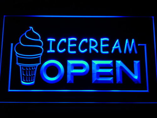 Ice cream Shop OPEN Light Sign